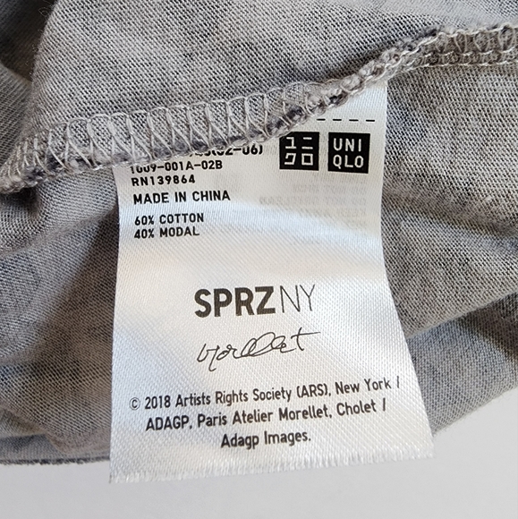 Uniqlo SPRZ NY MoMA Collection Graphic Tee in Gray Size XS - Picture 7 of 8